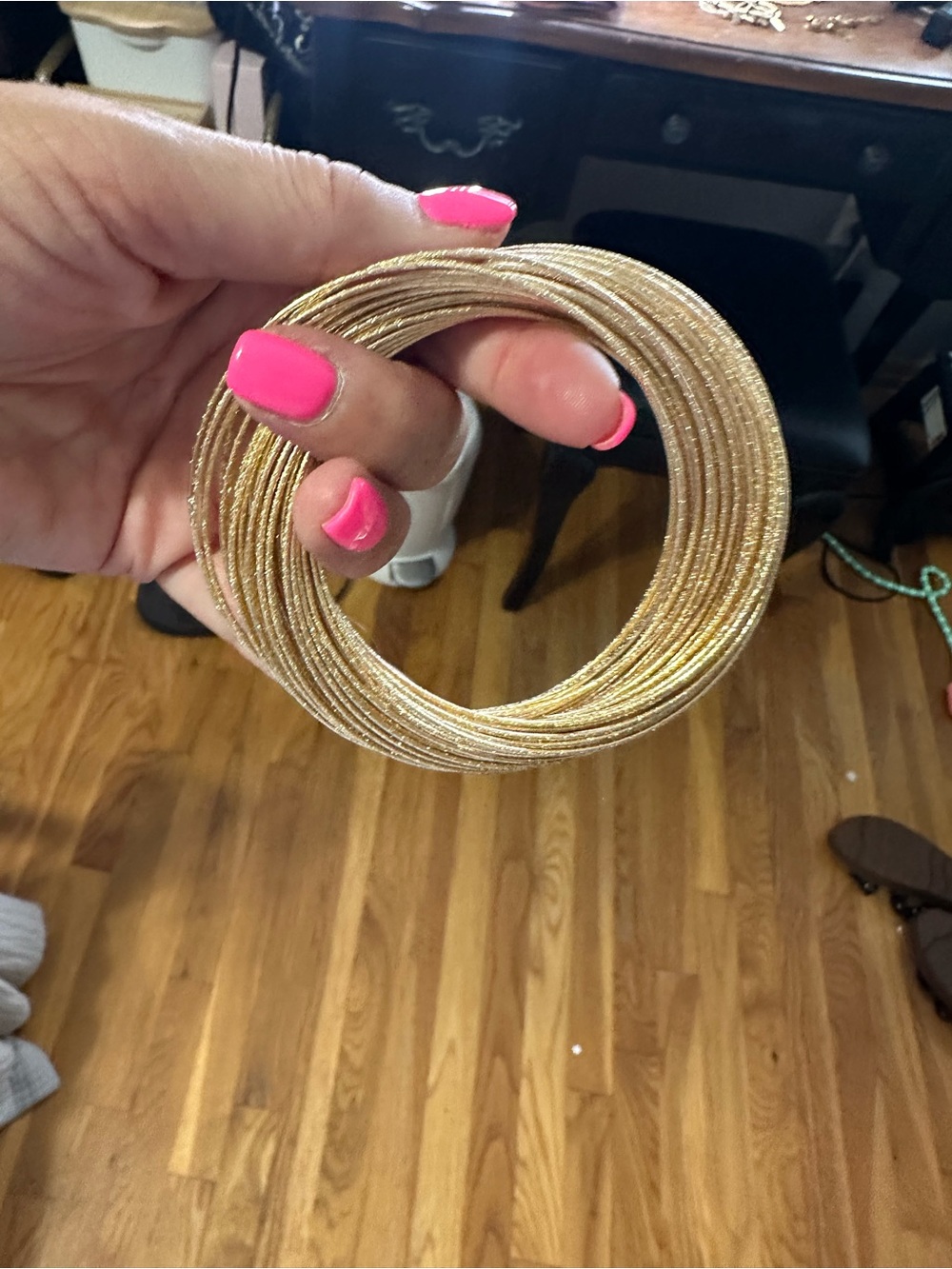Gold Multi-Strand Bangle Bracelet - Women Jewelry